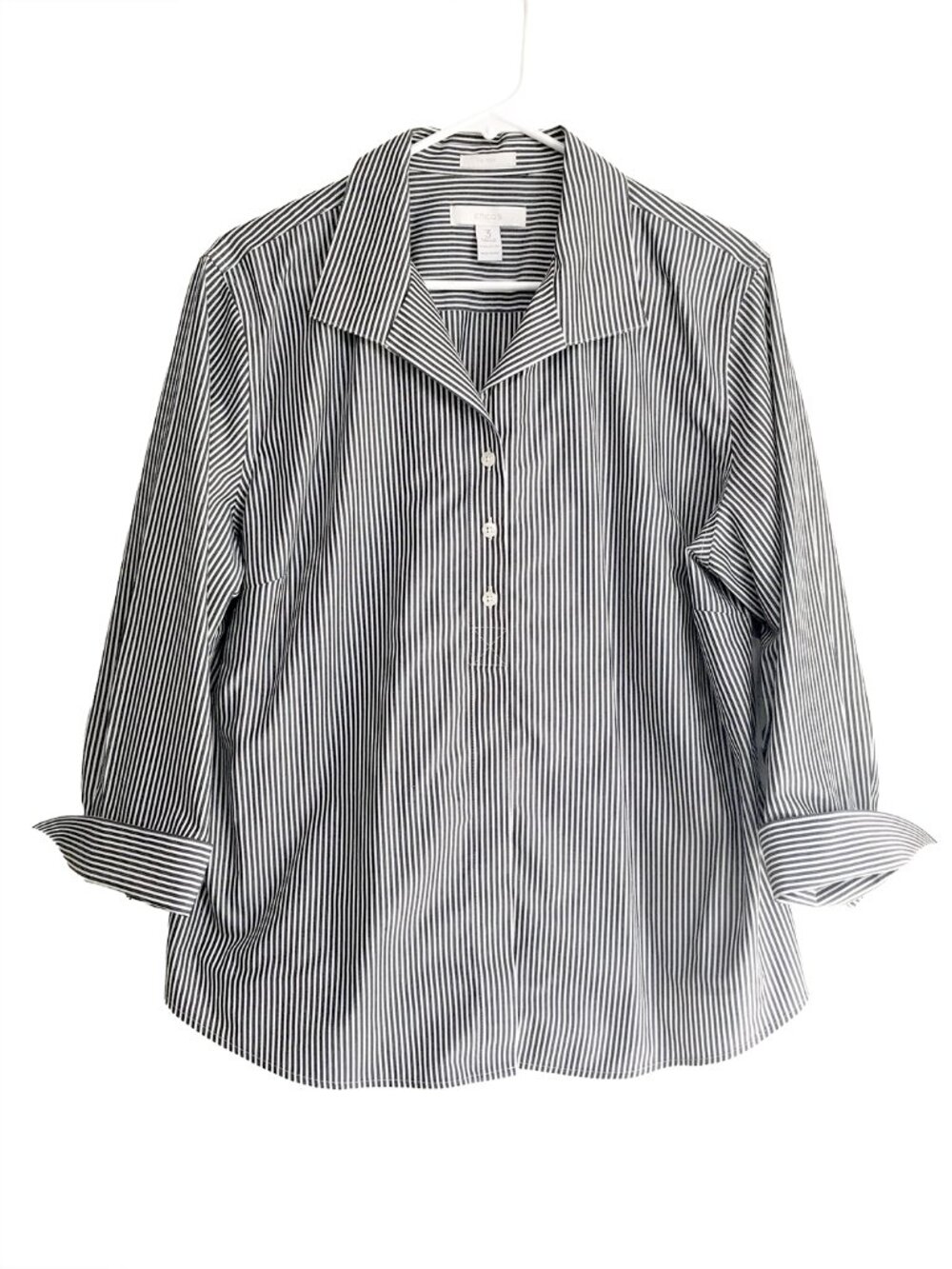 Chico's Women's Striped Blouse Size XL